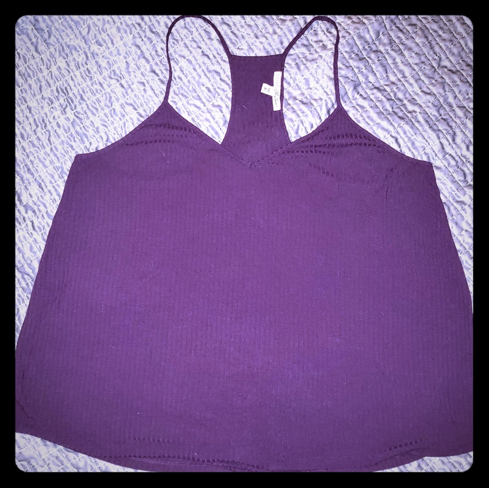 Purple racerback tank top, Express One Eleven